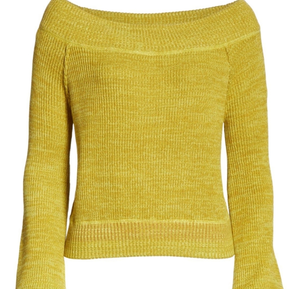 Free People Sugar Rush Off the Shoulder Sweater